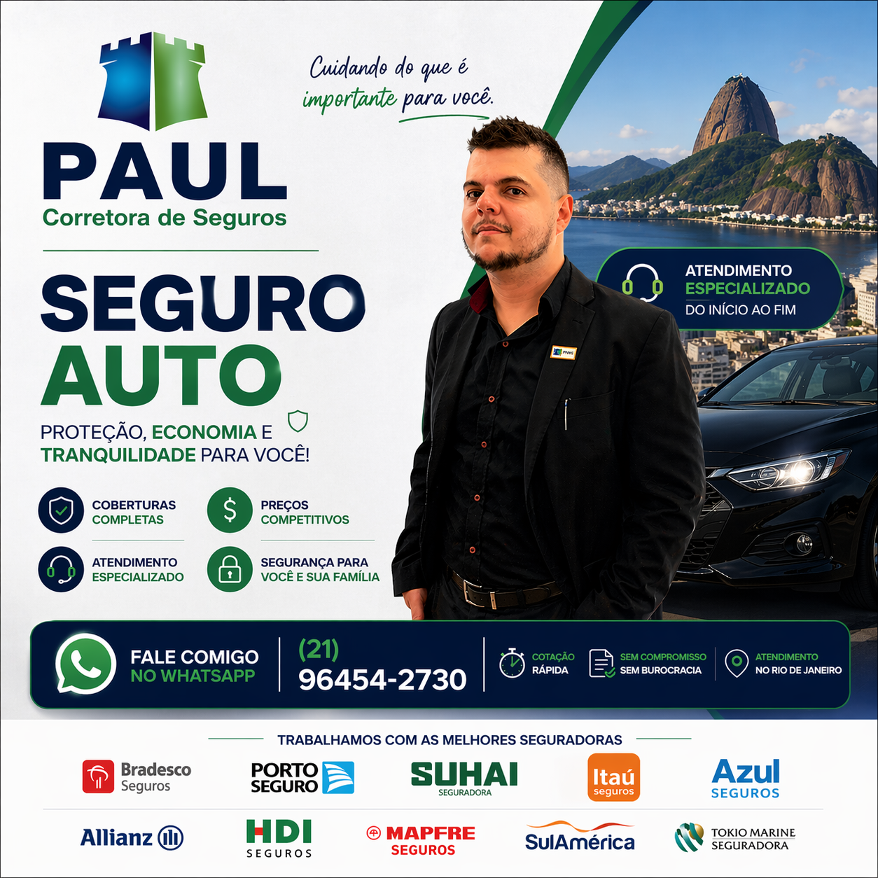 Paul Corretora de Seguros — Seguro Auto com proteção, economia e tranquilidade